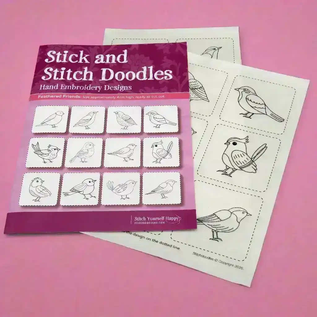 Stick and Stitch Doodles, Embroidery Feathered Friends , embroidery pattern , StitchDoodles , embroidery pattern, Embroidery Supplies, embroidery thread, hand embroidery, hand embroidery pattern, new, stick and stitch , StitchDoodles , shop.stitchdoodles.com