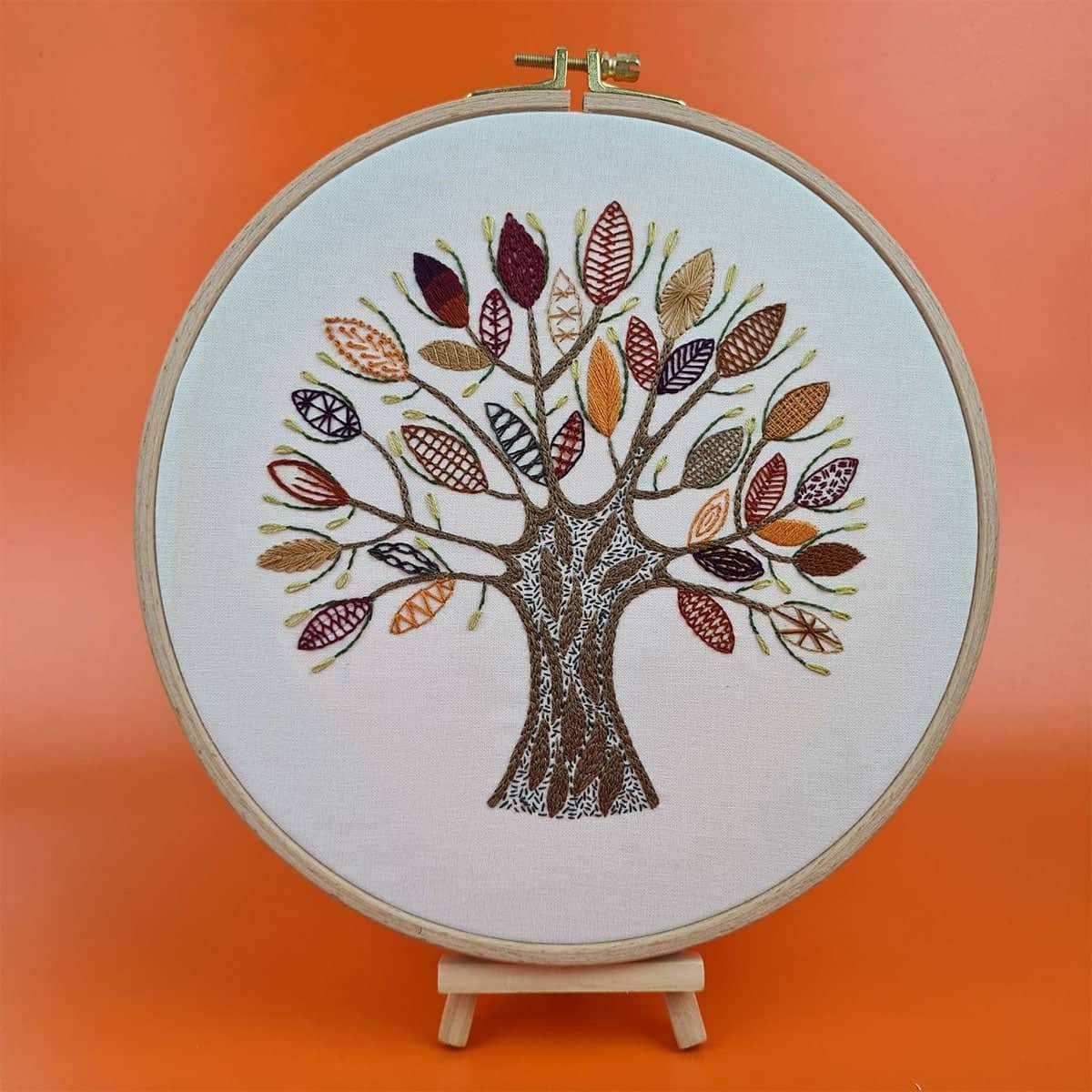 Stitch Fun with Leaves Hand Embroidery Pattern , PDF Download , StitchDoodles , Embroidery, embroidery hoop, embroidery hoop kit, Embroidery Kit, embroidery kit for adults, embroidery kit fro beginners, embroidery kits for beginners, embroidery pattern, hand embroidery, hand embroidery fabric, hand embroidery seat frame, modern embroidery kits, nurge embroidery hoop, PDF pattern, Printed Pattern , StitchDoodles , shop.stitchdoodles.com