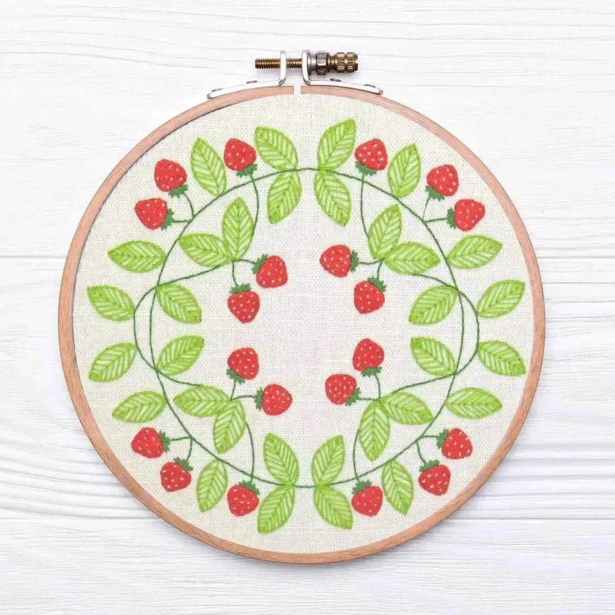 Strawberry Swirl, Pre Printed Embroidery Fabric Pattern , Pre Printed Fabric Pattern , StitchDoodles , crafting, Embroidery, embroidery gift, embroidery hoop kit, Embroidery Kit, embroidery kit for adults, embroidery kit for beginners, embroidery kits for adults, embroidery kits for beginers, embroidery pattern, hand embroidery, hand stitching, hoop art, modern embroidery, modern embroidery kits, sewing, stitchdoodles, strawberry , StitchDoodles , shop.stitchdoodles.com