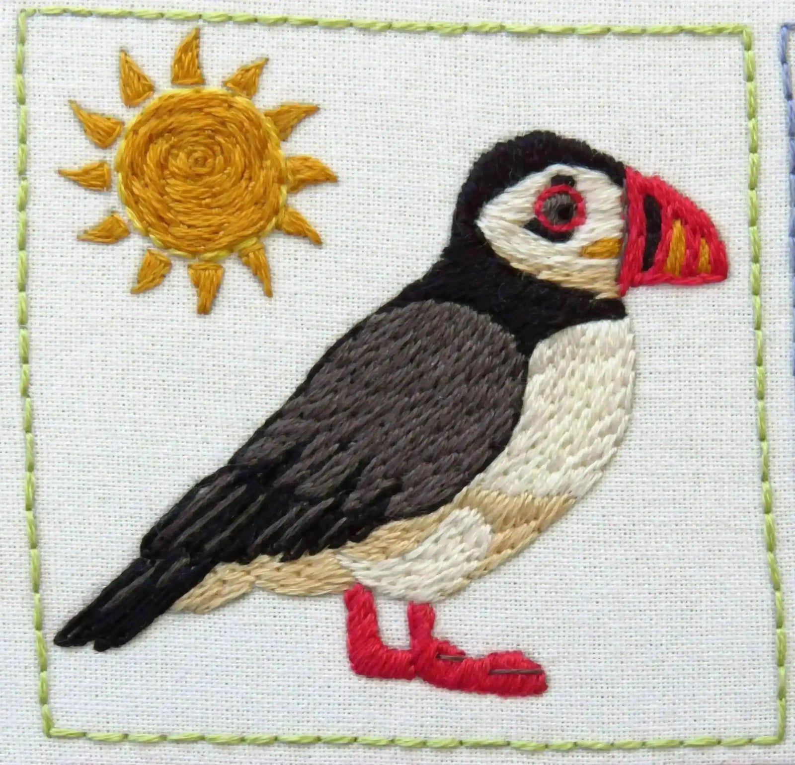 Summer Splendour, Pre Printed Embroidery Fabric Panel , Pre Printed Fabric Pattern , StitchDoodles , beach embroidery, bird embroidery, embroidery hoop kit, embroidery kit for adults, embroidery kit for beginners, embroidery kits for adults, embroidery kits for beginers, hand embroidery, hand embroidery fabric, hand embroidery kit, modern embroidery kits, pre printed fabric, summer embroidery , StitchDoodles , shop.stitchdoodles.com