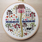The Homestead Hand Embroidery PDF Pattern , PDF Download , StitchDoodles , bird embroidery, Embroidery, embroidery hoop, embroidery hoop kit, embroidery kits for beginners, embroidery pattern, garden embroidery, hand embroidery, hand embroidery fabric, hand embroidery seat frame, nurge embroidery hoop, PDF pattern, Printed Pattern, unique embroidery kits , StitchDoodles , shop.stitchdoodles.com