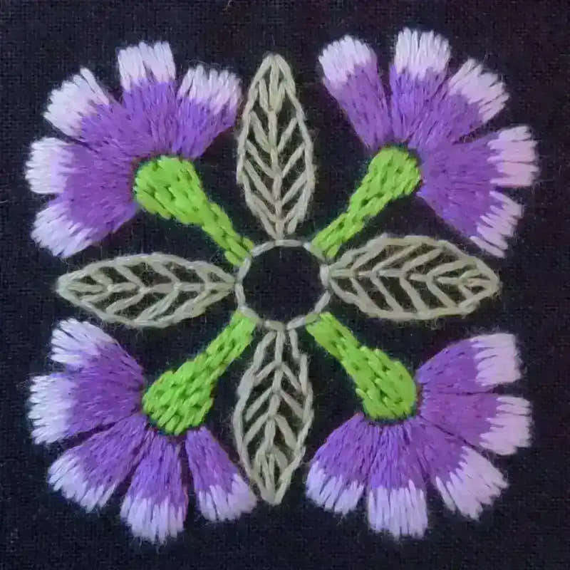 The Night Garden, Hand Embroidery Pattern , PDF Download , StitchDoodles , embroidery hoop kit, embroidery kit for adults, embroidery kit for beginners, embroidery kits for adults, embroidery kits for beginers, hand embroidery, modern embroidery kits, PDF pattern , StitchDoodles , shop.stitchdoodles.com