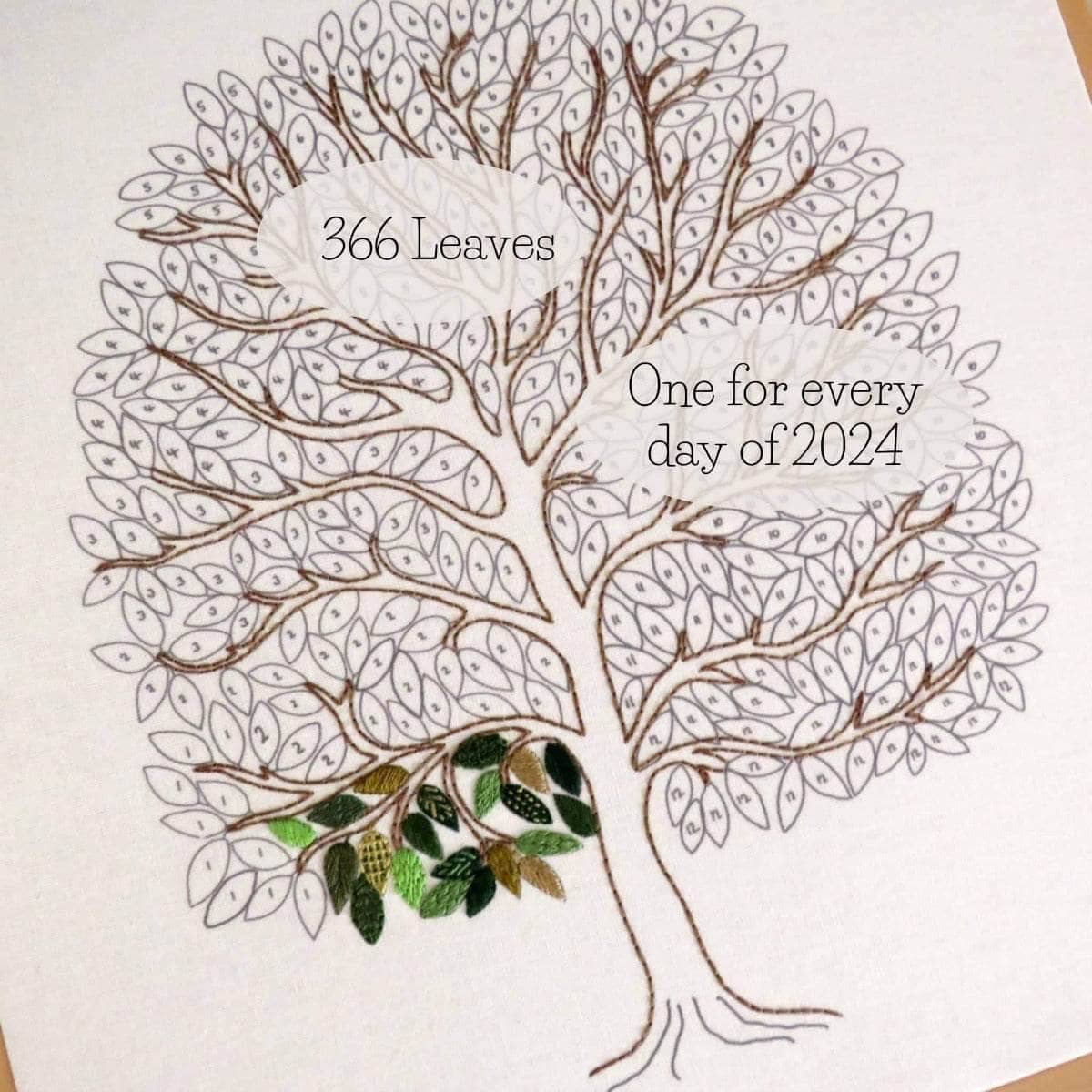A Year of Tiny Leaves PDF Embroidery Template , PDF Download , StitchDoodles , embroidery hoop kit, Embroidery Kit, embroidery kit for adults, embroidery kit fro beginners, embroidery pattern, flower embroidery, hand embroidery, hand embroidery kit, hand embroidery pattern, modern embroidery kits, month embroidery, PDF pattern, year embroidery , StitchDoodles , shop.stitchdoodles.com