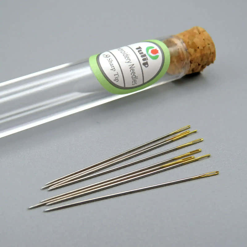 Tulip: Size 9 Embroidery Needles: Sharp Tip , Embroidery Supplies , Tulip , Embroidery Supplies, hand embroidery, hand embroidery needles, needles, new, sewing needles, sewing needles needles hand embroidery needles , StitchDoodles , shop.stitchdoodles.com