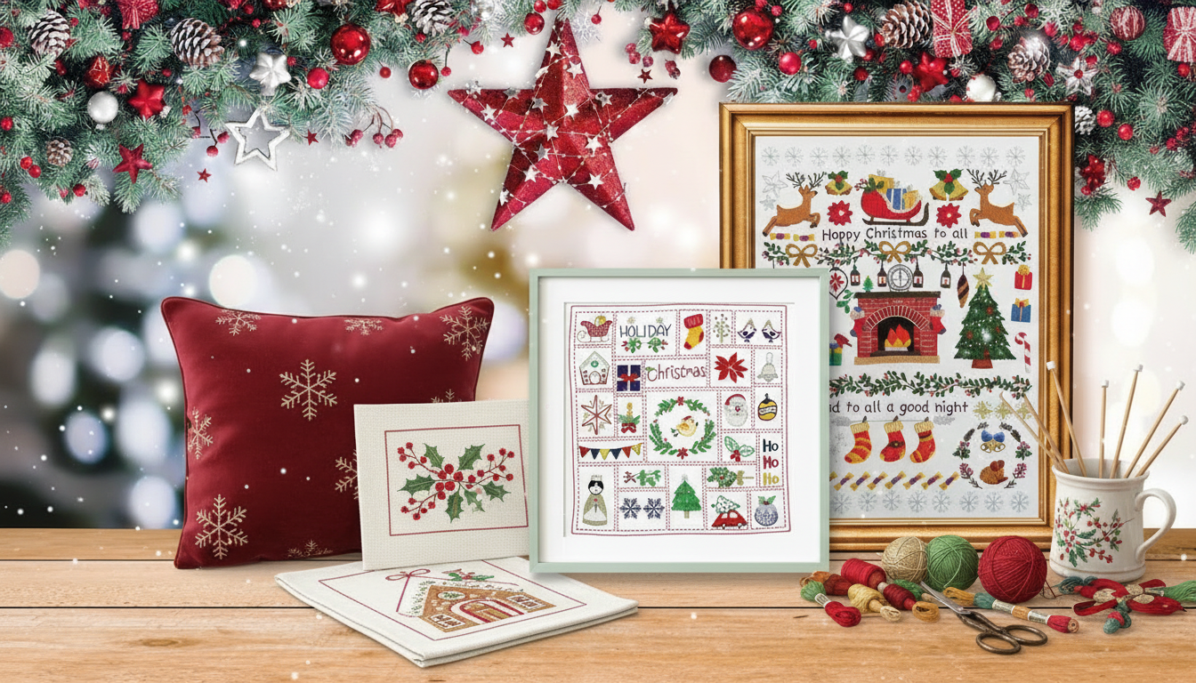 Ultra-Wide Christmas Banner - StitchDoodles