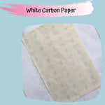 White Carbon Paper for transferring patterns on to dark fabric , Embroidery Supplies , StitchDoodles , embroidery hoop kit, embroidery kit for adults, embroidery kit for beginners, embroidery kits for adults, embroidery kits for beginers, hand embroidery, hand stitching, modern embroidery kits, white carbon paper , StitchDoodles , shop.stitchdoodles.com