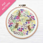 wild flowers embroidery pdf pattern