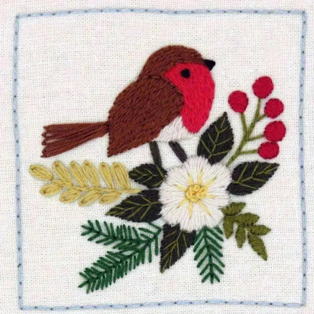 Winter Splendour Hand Embroidery Pattern , PDF Download , StitchDoodles , bird embroidery, embroidery hoop kit, embroidery kit for adults, embroidery kit for beginners, embroidery kits for adults, embroidery kits for beginers, flower embroidery, hand embroidery, modern embroidery kits, PDF pattern, winter embroidery , StitchDoodles , shop.stitchdoodles.com