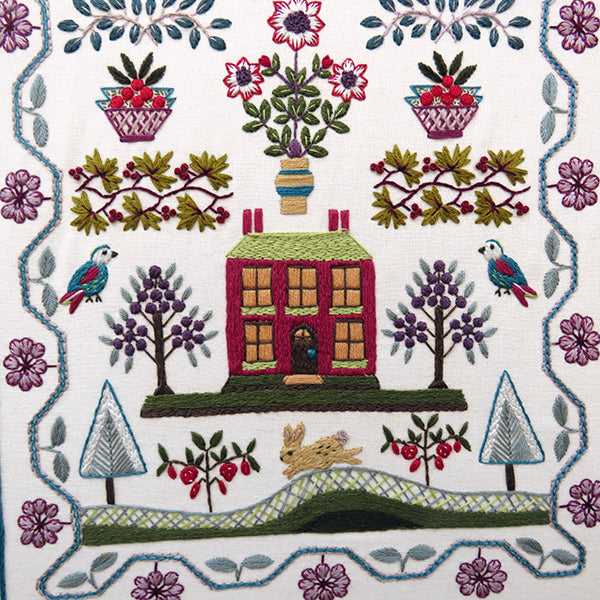 WinterBerry Cottage Hand Embroidery Kit , Embroidery Kit , StitchDoodles , Embroidery, embroidery hoop, embroidery hoop kit, Embroidery Kit, embroidery kit for adults, embroidery kit fro beginners, embroidery pattern, hand embroidery, hand embroidery fabric, hand embroidery kit, hand embroidery seat frame, modern embroidery kits, nurge embroidery hoop, nurge hoops, nurge seat stand, Printed Pattern, wildlife embroidery , StitchDoodles , shop.stitchdoodles.com