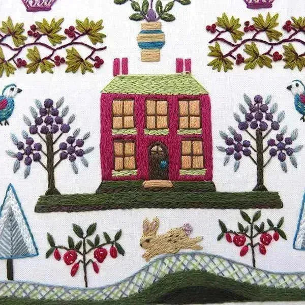 WinterBerry Cottage Hand Embroidery Kit , Embroidery Kit , StitchDoodles , Embroidery, embroidery hoop, embroidery hoop kit, Embroidery Kit, embroidery kit for adults, embroidery kit fro beginners, embroidery pattern, hand embroidery, hand embroidery fabric, hand embroidery kit, hand embroidery seat frame, modern embroidery kits, nurge embroidery hoop, nurge hoops, nurge seat stand, Printed Pattern, wildlife embroidery , StitchDoodles , shop.stitchdoodles.com