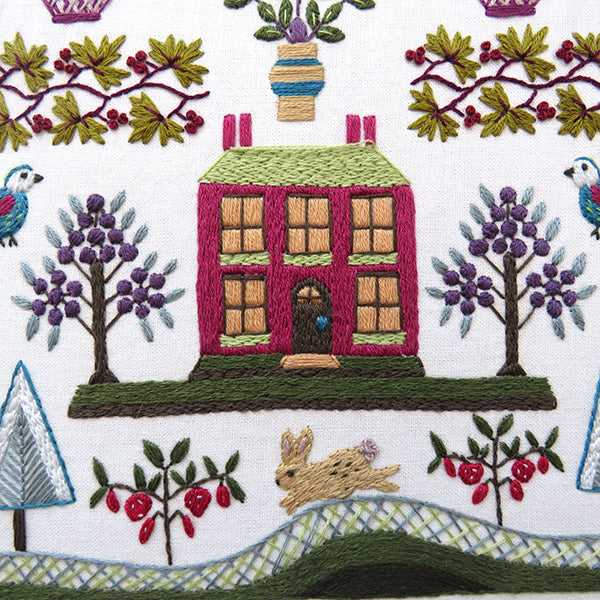 WinterBerry Cottage, Pre Printed Embroidery Fabric , Pre Printed Fabric Pattern , StitchDoodles , Embroidery, embroidery hoop, embroidery hoop kit, Embroidery Kit, embroidery kit for adults, embroidery kit fro beginners, embroidery pattern, hand embroidery fabric, hand embroidery seat frame, modern embroidery kits, nurge embroidery hoop, Printed Pattern, wildlife embroidery , StitchDoodles , shop.stitchdoodles.com